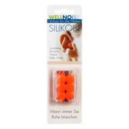 WELLNOISE Tampões de ouvido blister laranja, 3X2 pcs