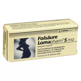 FOLSÄURE LOMAPHARM Comprimidos de 5 mg, 50 unidades