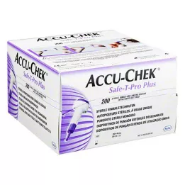 ACCU-CHEK Lancetas Safe T Pro Plus, 200 unidades