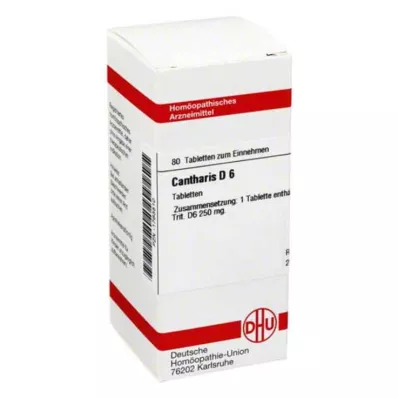 CANTHARIS D 6 comprimidos, 80 unidades CANTHARIS D 6 comprimidos, 80 unidades