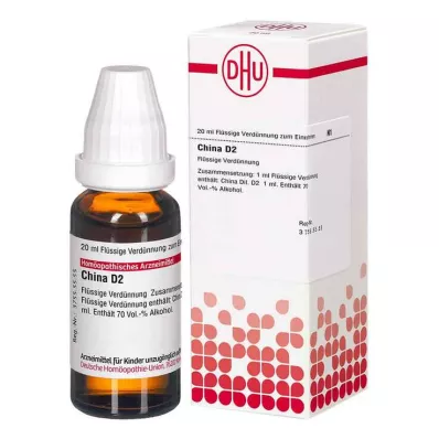 CHINA D 2 Diluição, 20 ml CHINA D 2 Diluição, 20 ml