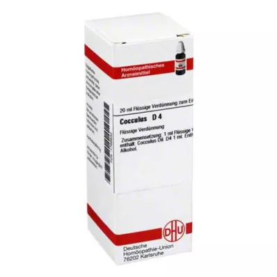 COCCULUS D 4 Diluição, 20 ml