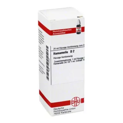 HAMAMELIS D 2 Diluição, 20 ml HAMAMELIS D 2 Diluição, 20 ml