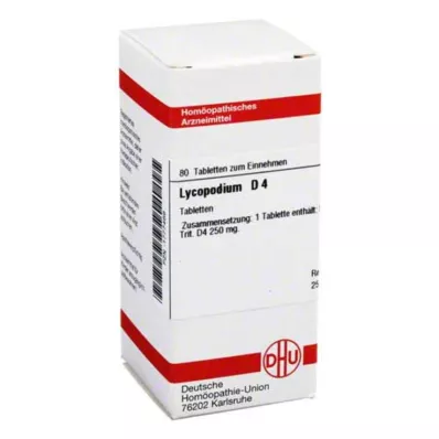LYCOPODIUM D 4 comprimidos, 80 unidades LYCOPODIUM D 4 comprimidos, 80 unidades