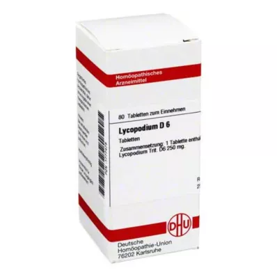LYCOPODIUM D 6 comprimidos, 80 unidades LYCOPODIUM D 6 comprimidos, 80 unidades
