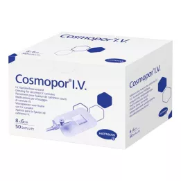 COSMOPOR Bandagem de fixação de cânula IV 6x8 cm, 50 un