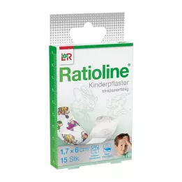RATIOLINE tiras de gesso infantil, 15 peças