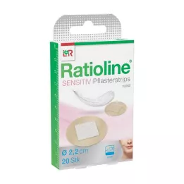 RATIOLINE tiras de gesso sensíveis redondas, 20 unidades