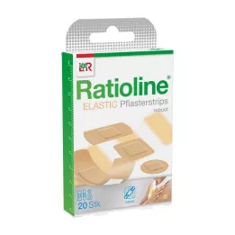 RATIOLINE tiras elásticas de gesso em 4 tamanhos, 20 peças