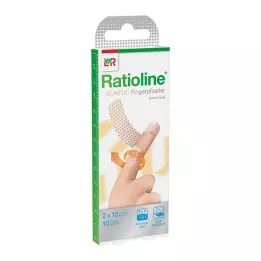 RATIOLINE atadura elástica para dedos 2x12 cm, 10 unidades