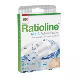 RATIOLINE gesso para chuveiro aquático 8x10 cm, 5 peças
