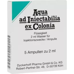 AQUA AD iniectabilia ex Colonia ampolas, 5X2 ml