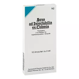 AQUA AD iniectabilia ex Colonia ampolas, 10X2 ml