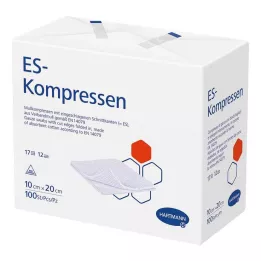 ES-KOMPRESSEN não estéril 10x20 cm 12 dobras, 100 unid
