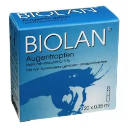 BIOLAN Colírio pipetas dose única, 20X0,35 ml