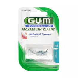 GUM Escovas de substituição Proxabrush 0,7 mm abeto, 8 peças