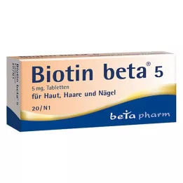 BIOTIN BETA 5 comprimidos, 20 unidades