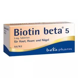 BIOTIN BETA 5 comprimidos, 50 unidades