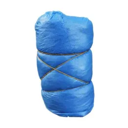Galochas descartáveis de plástico azul, 10 un