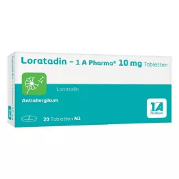 LORATADIN-1A Comprimidos Farmacêuticos, 20 unidades