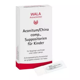 ACONITUM/CHINA comp. supositórios infantis, 10X1 pcs