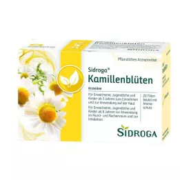 SIDROGA Saquinhos de chá de flor de camomila, 20X1,5 g