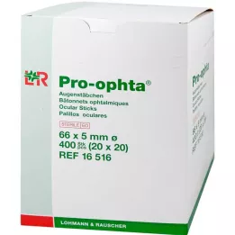PRO-OPHTA Cotonetes oculares estéreis, 400 unidades