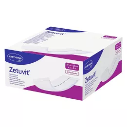 ZETUVIT Compressas absorventes não estéreis 10x20 cm, 30 unidades