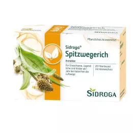 SIDROGA Sacos de filtro para chá de tanchagem Ribwort, 20X1,4 g