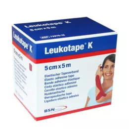 LEUKOTAPE K 5 cm vermelho, 1 pc
