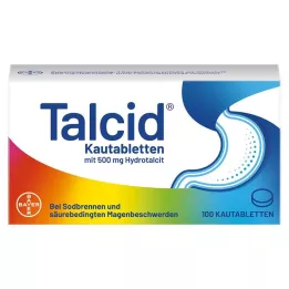 TALCID Comprimidos mastigáveis, 100 unidades