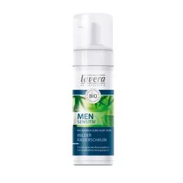 LAVERA Espuma de barbear suave sensível para homens, 150 ml