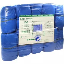 BEEM Capas protetoras para calçado de rua, azul, 100 peças