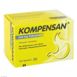 KOMPENSAN Comprimidos 340 mg, 100 unidades