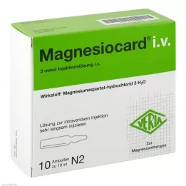 MAGNESIOCARD i.v. Solução injetável, 10X10 ml