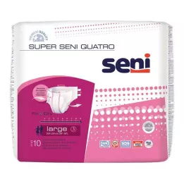 SUPER SENI Quatro calças para incontinência tamanho 3 L, 10 peças