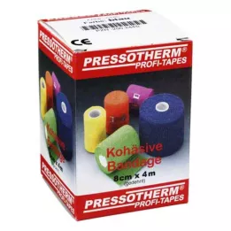 PRESSOTHERM Atadura coesiva 8 cmx4 m azul, 1 pc