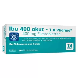 IBU 400 comprimidos revestidos por película de akut-1A Pharma, 20 unidades