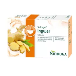 SIDROGA Saquinhos de chá de gengibre, 20X0,75 g