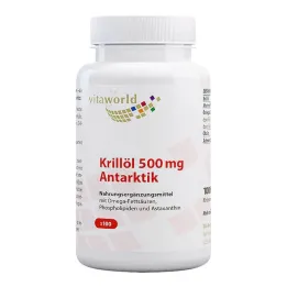 Óleo de krill 500 mg cápsulas antárticas, 100 peças