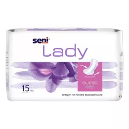 SENI Almofada para incontinência feminina super, 15 unidades