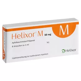 HELIXOR Ampolas M 50 mg, 8 unidades
