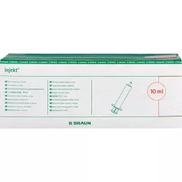 INJEKT Seringa Solo 10 ml Luer excêntrica PVC-fr., 100X10 ml