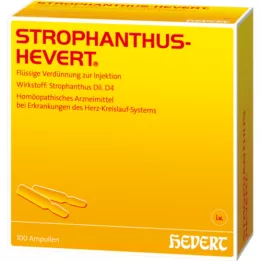 STROPHANTHUS HEVERT Ampolas, 100 unidades