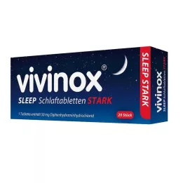 VIVINOX Comprimidos para dormir fortes, 20 unidades