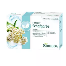 SIDROGA Sacos de filtro de chá de mil-folhas, 20X1,5 g