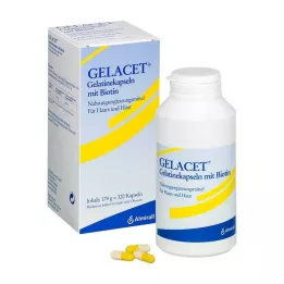 GELACET Cápsulas de gelatina com biotina, 320 unidades