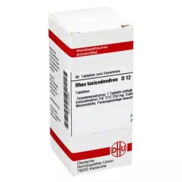 RHUS TOXICODENDRON D 12 comprimidos, 80 unidades
