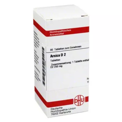 ARNICA D 2 comprimidos, 80 unidades ARNICA D 2 comprimidos, 80 unidades