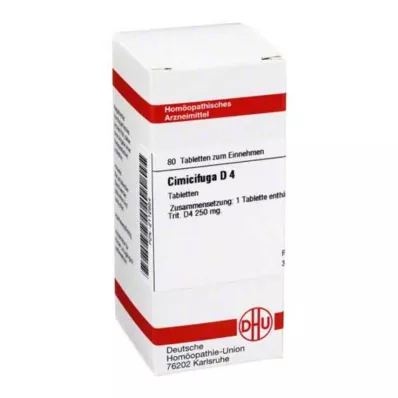 CIMICIFUGA D 4 comprimidos, 80 unidades CIMICIFUGA D 4 comprimidos, 80 unidades